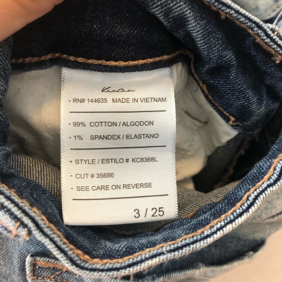 KanCan Distressed Paint Splatter Boyfriend Jeans size 25/3 - Picture 12 of 13